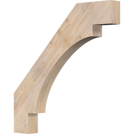 Ekena Millwork 3 1/2"W x 32"D x 32"H Merced Smooth Knee Brace, Douglas Fir BRC04X32X32MRC00SDF
